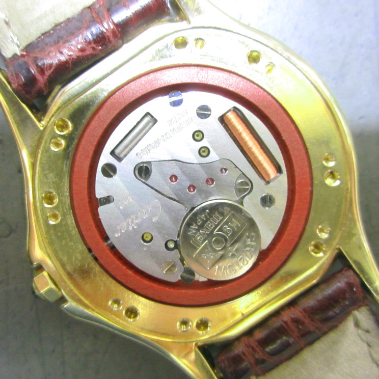 安い大特価●アンティーク● Cartier カルティエ K18 Cougar 116000R クオーツ腕時計 電池交換 ケース磨き済み その他